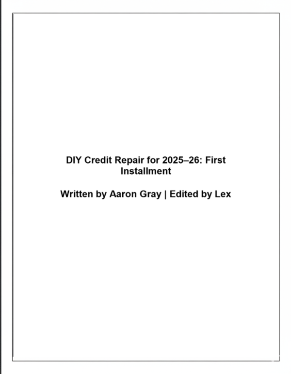 DIY Credit Repair